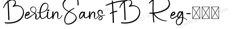 BerlinSansFB Reg字体转换